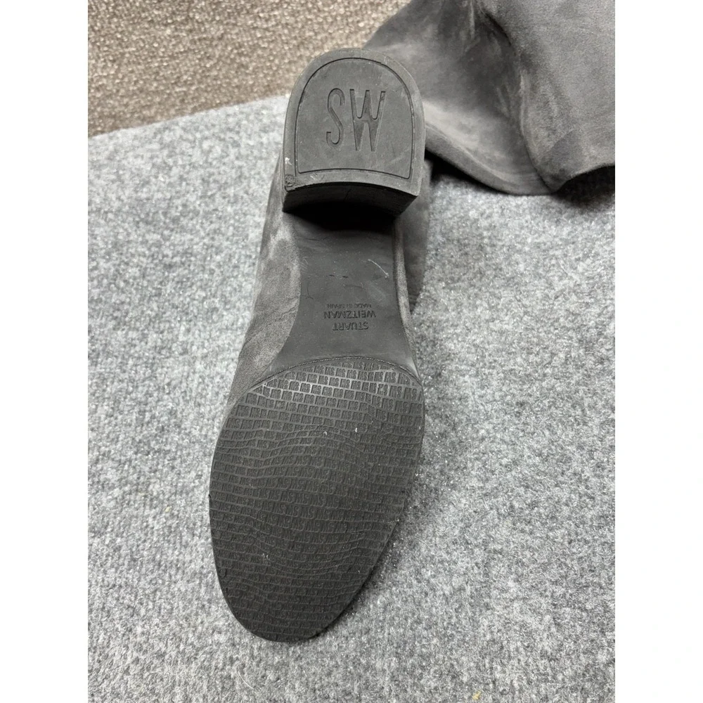 Stuart Weitzman Tieland Over The Knee Boot Womens Size 8.5 M Gray Smoke $950